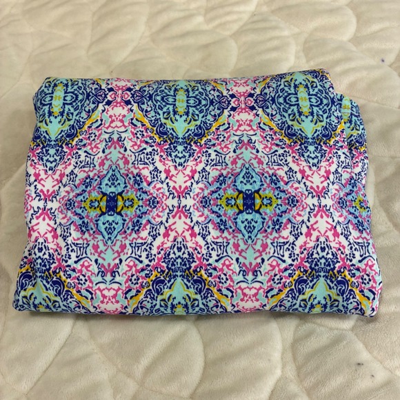 Cabana Life Keyhole Halter Shift Coverup Dress UPF Geometric Cooling Pink A-line - Picture 9 of 9